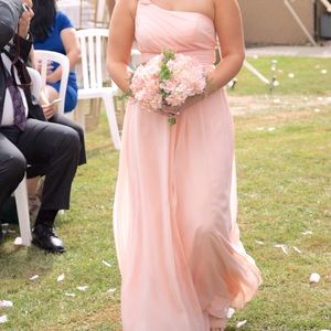 Soft Pink/Blush Beautiful Bridesmaid Dress (6 US)